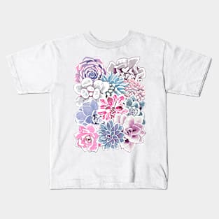 Girly Succulents Kids T-Shirt